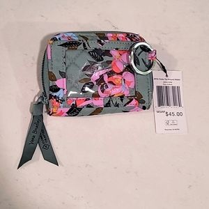 NWT Vera Bradley RFID ID petite zip around wallet
